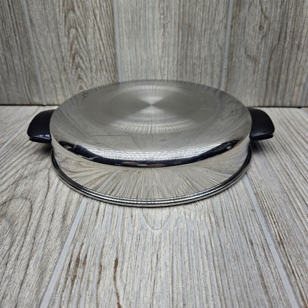 Vintage Royal Queen West Bend Stainless Dome Lid Replacement For Saucepan